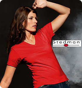 Classic V-Neck-T Women Stedman