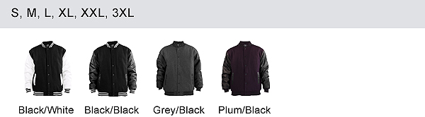 Farben Half-Leather College Jacket