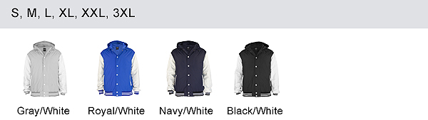 Farben Light Hooded College Jacket